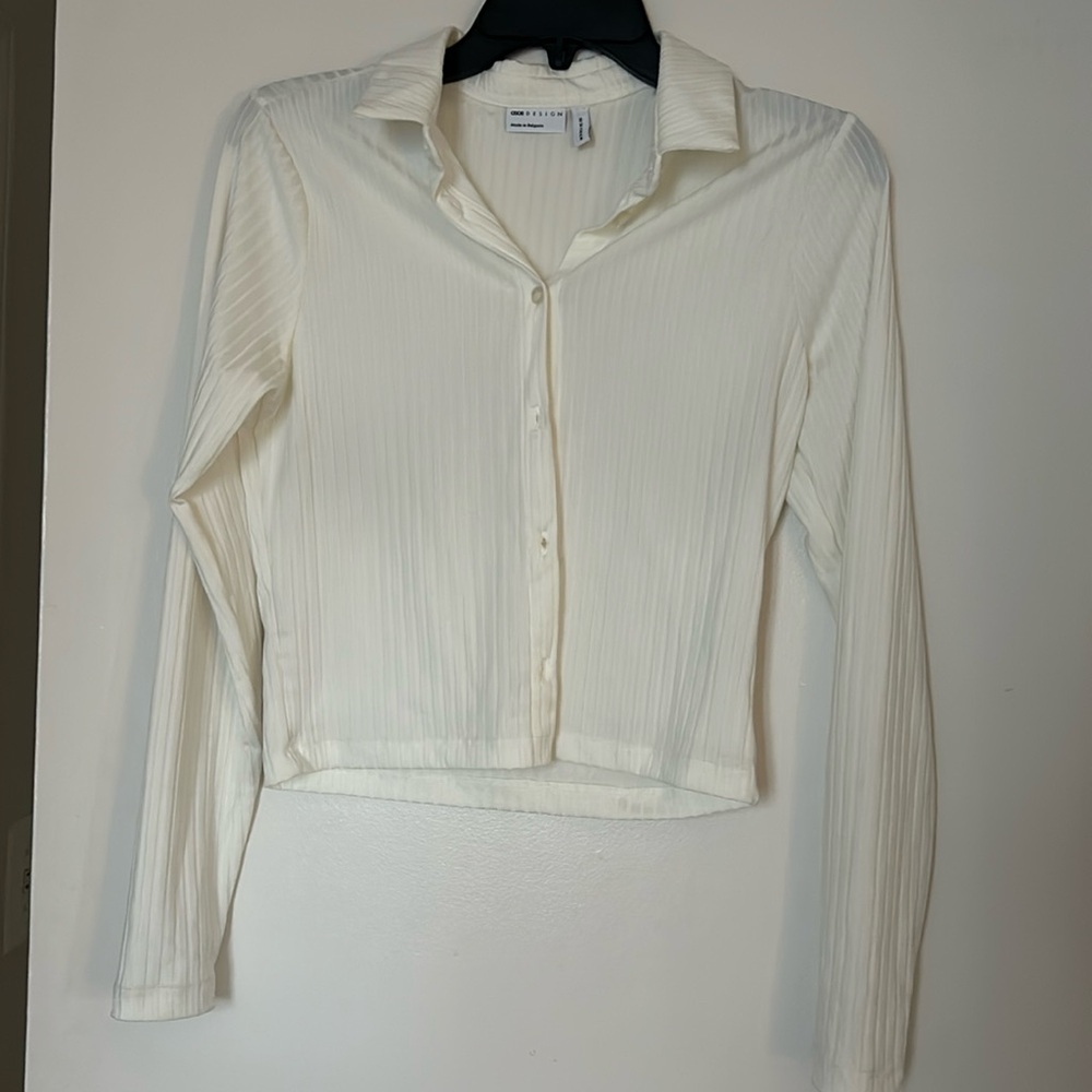 Button Up Long Sleeve Top